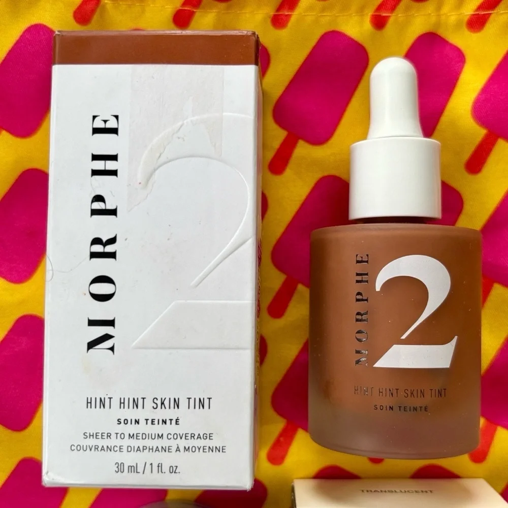 Brand New Morphe 2 Hint Hint Skin Tint Mini Bake & Set Baking Powder Translucent